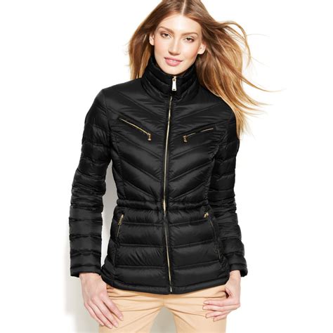 michael kors long puffer jacket women's|michael kors puffer jacket packable.